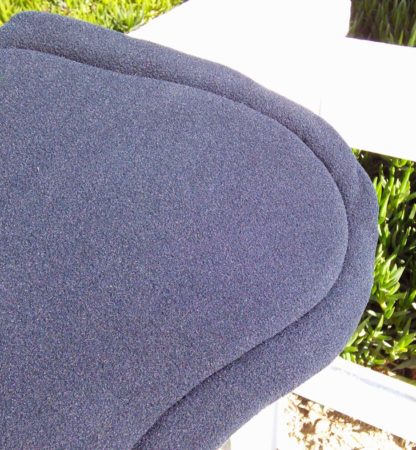 fleece side of half pad