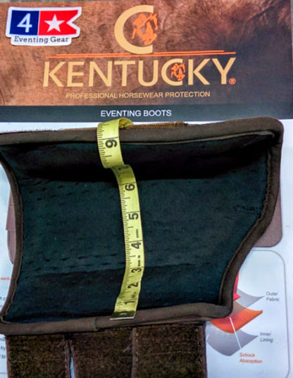 Kentucky XC boots front measurement