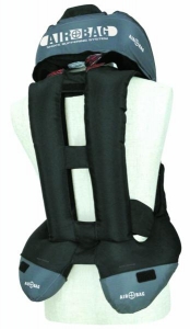 hit air advantage airbag vest deployed front