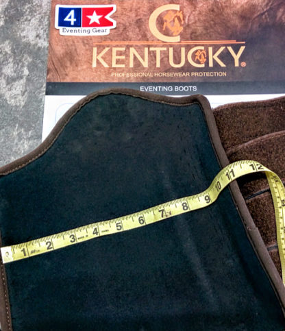 kentucky cross country boots measurement across hind boot