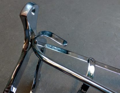 Chrome saddle rack bridle hook