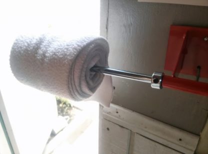 pulling bandage off roller