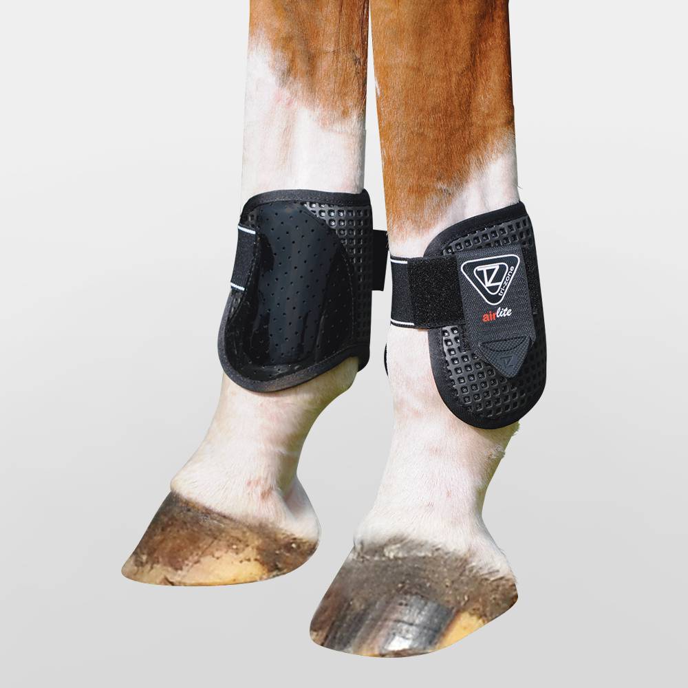 #N/A Horse Pony Open Front Boots Eventing Jumping Breathable and Impact-Absorbing Front and Hind Leg Tendon and Fetlock Boots for Training Riding