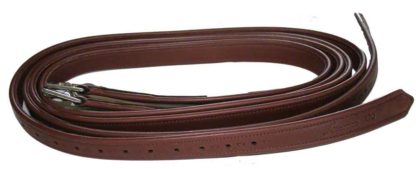 calfskin stirrup leathers in brown