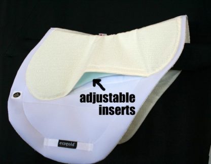 cross country saddle pad with shims