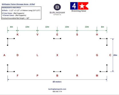 10 rail training dressage court