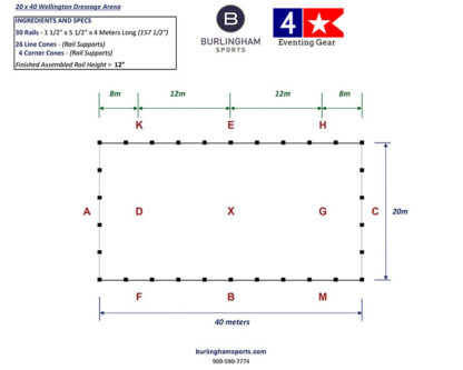 20x40 portable dressage arena