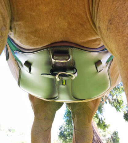 amerigo short eventing girth on horse