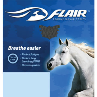 black flair nasal strip equine