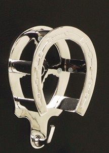 horseshoe chrome bridle hooks