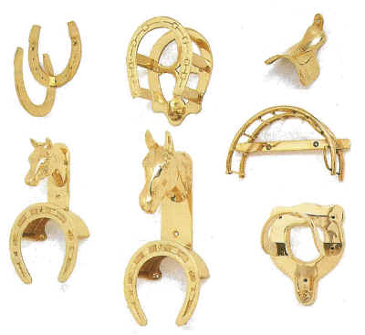 Brass Bridle Hooks, Brackets, and Fixtures by Burlingham