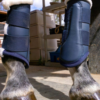 dressage boots navy blue