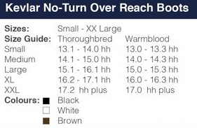 Bell Boot Size Chart