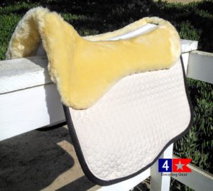 mattes eurofit dressage pad with sheepskin panels