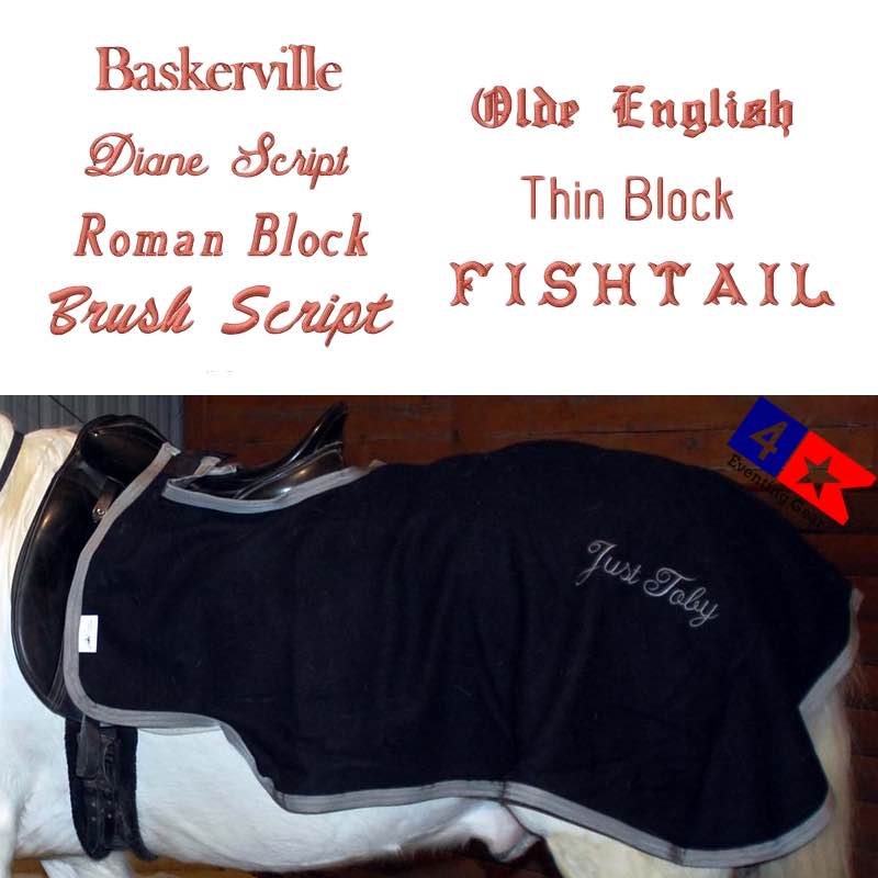 Custom Wool Quarter Sheet Riding Blanket or Exercise Rug