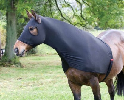 full face stretch hood horse neck cover