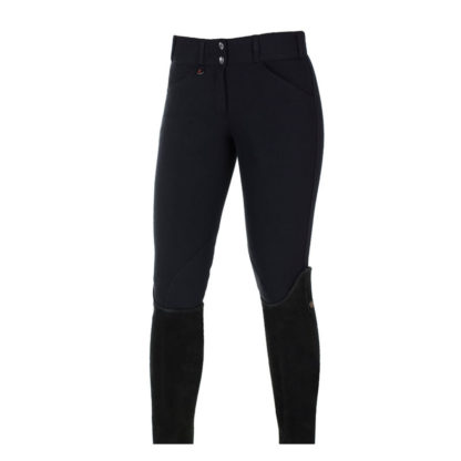 horze knee patch womens breeches black