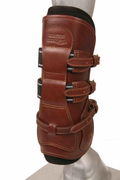 brown leather tendon jump boot majyk