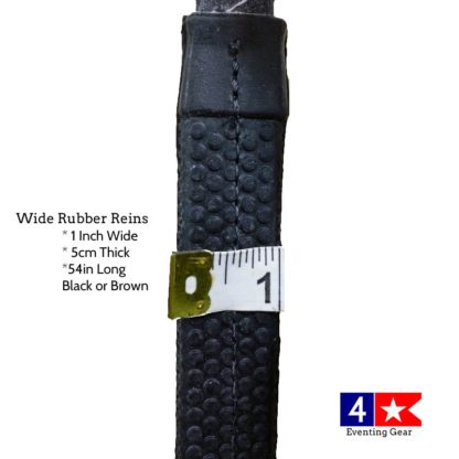 one inch wide rubber reins