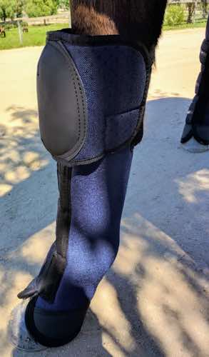 Shires Travel Sure Economy Horse Pony Travel  Boots in Navy 