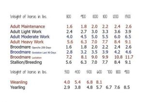 American Family Feed Chart