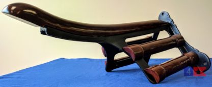 Cast iron saddle rack front view