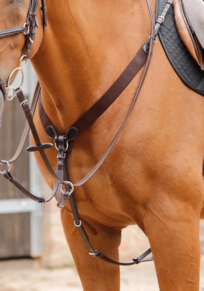 brown 3 point breastplate