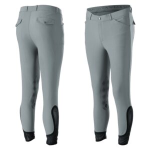 Erik mens knee patch breeches grey