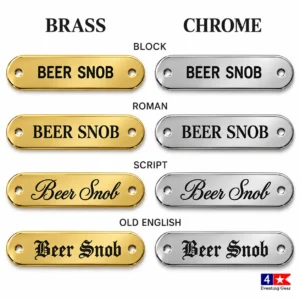 halter-nameplate-four-fonts